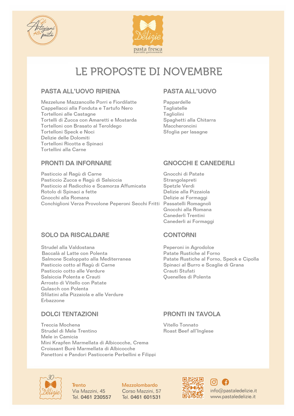 24 novembre proposte